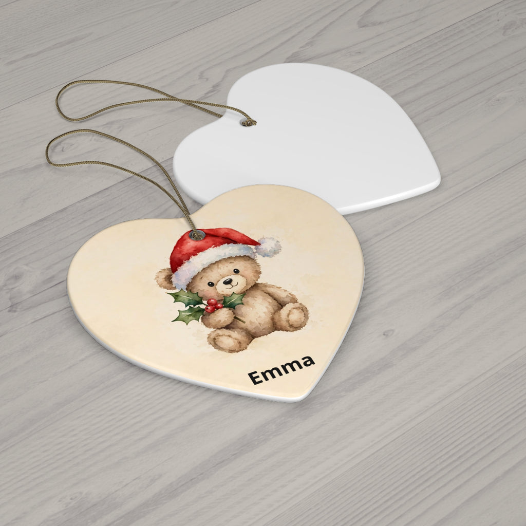 Personalised Baby's First Christmas Ornament — Teddy Bear
