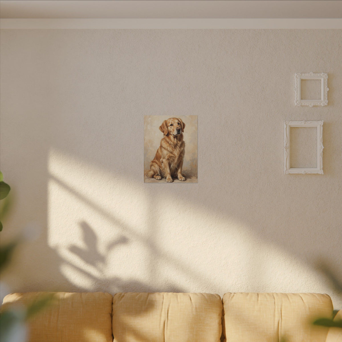 Custom Pet Portrait Canvas — Oil Painting Style