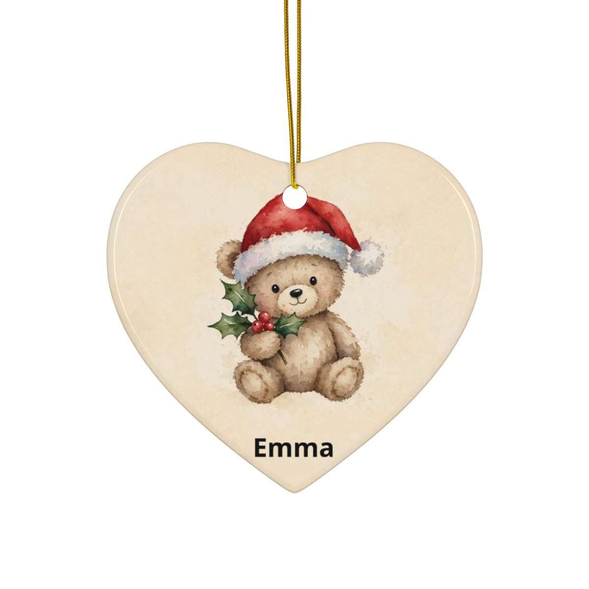 Personalised Baby's First Christmas Ornament — Teddy Bear