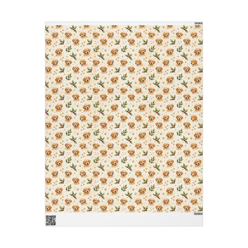 Golden Retriever Puppy Christmas Wrapping Paper