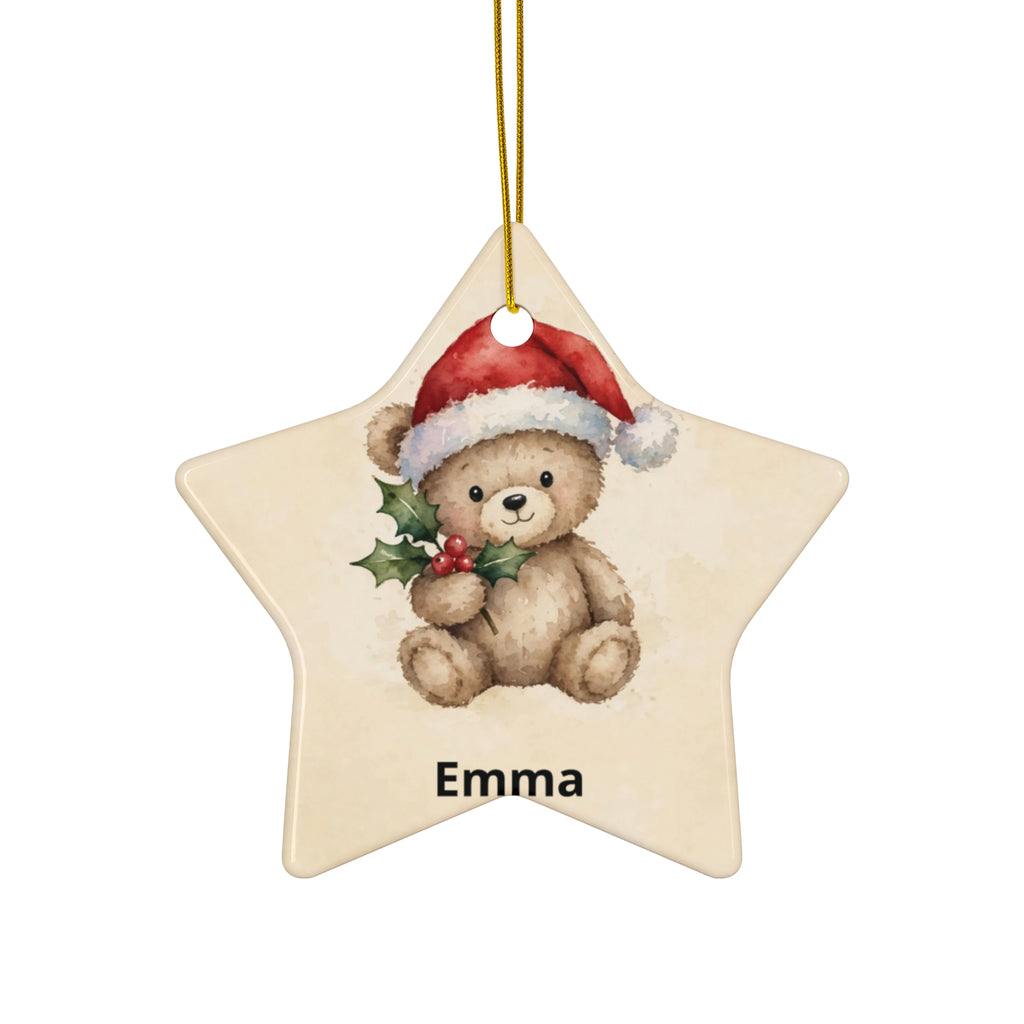Personalised Baby's First Christmas Ornament — Teddy Bear