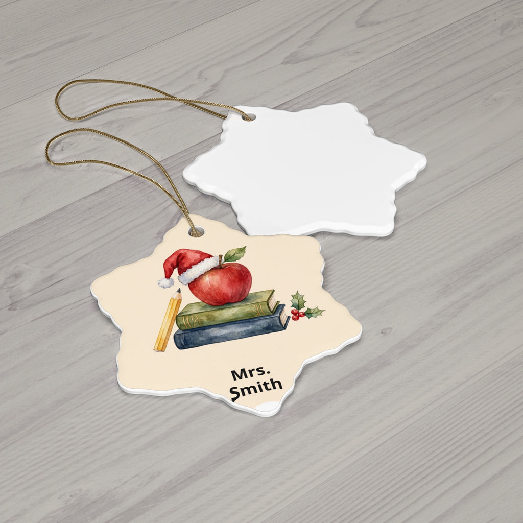 Personalised Teacher Christmas Ornament — Thank You Gift