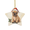 Personalised French Bulldog's First Christmas Ornament