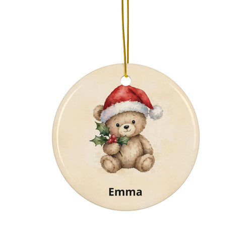 Personalised Baby's First Christmas Ornament — Teddy Bear