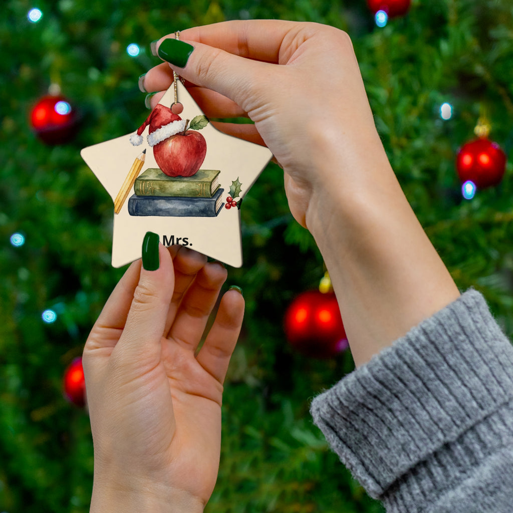 Personalised Teacher Christmas Ornament — Thank You Gift