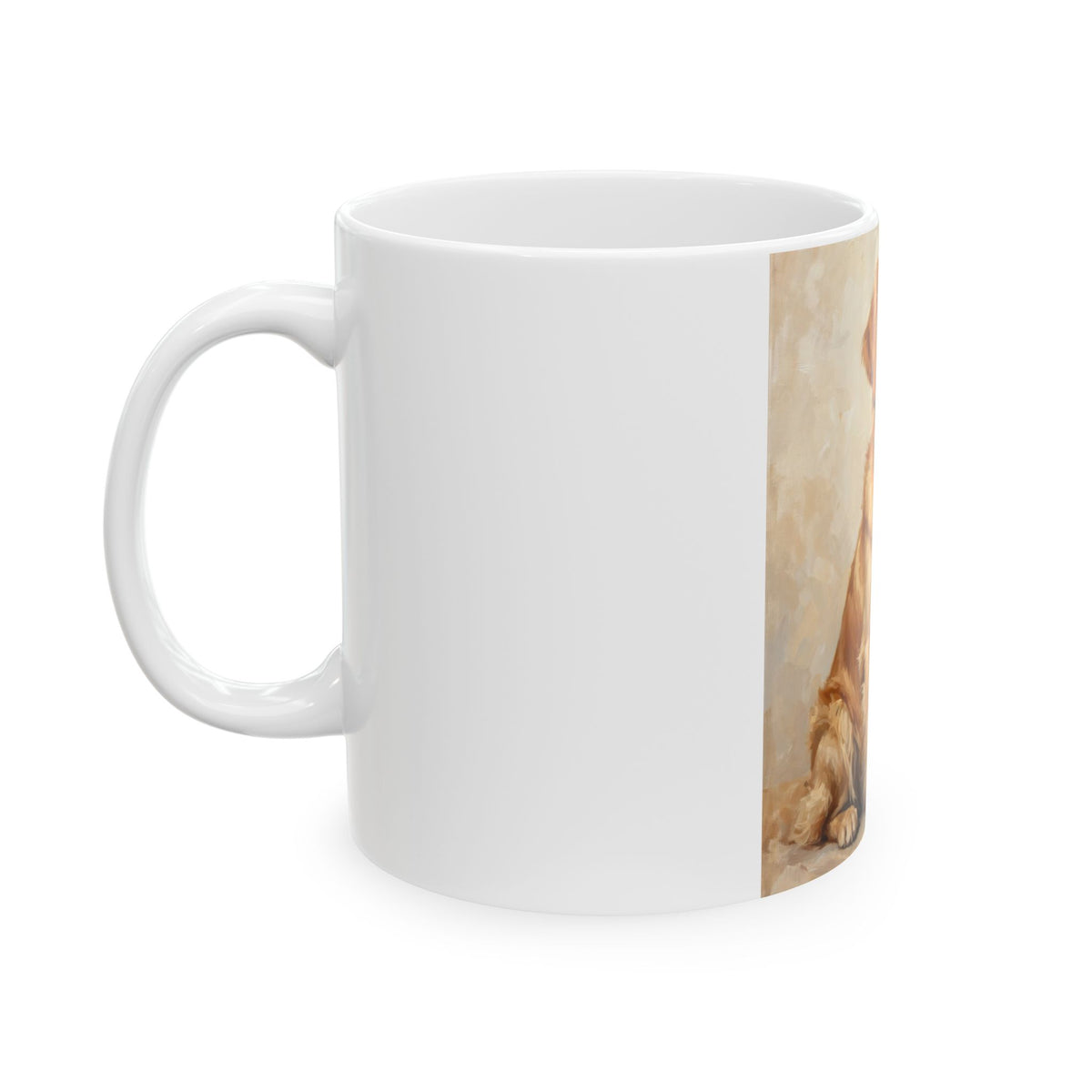 Custom Pet Portrait Mug — Oil Painting Style