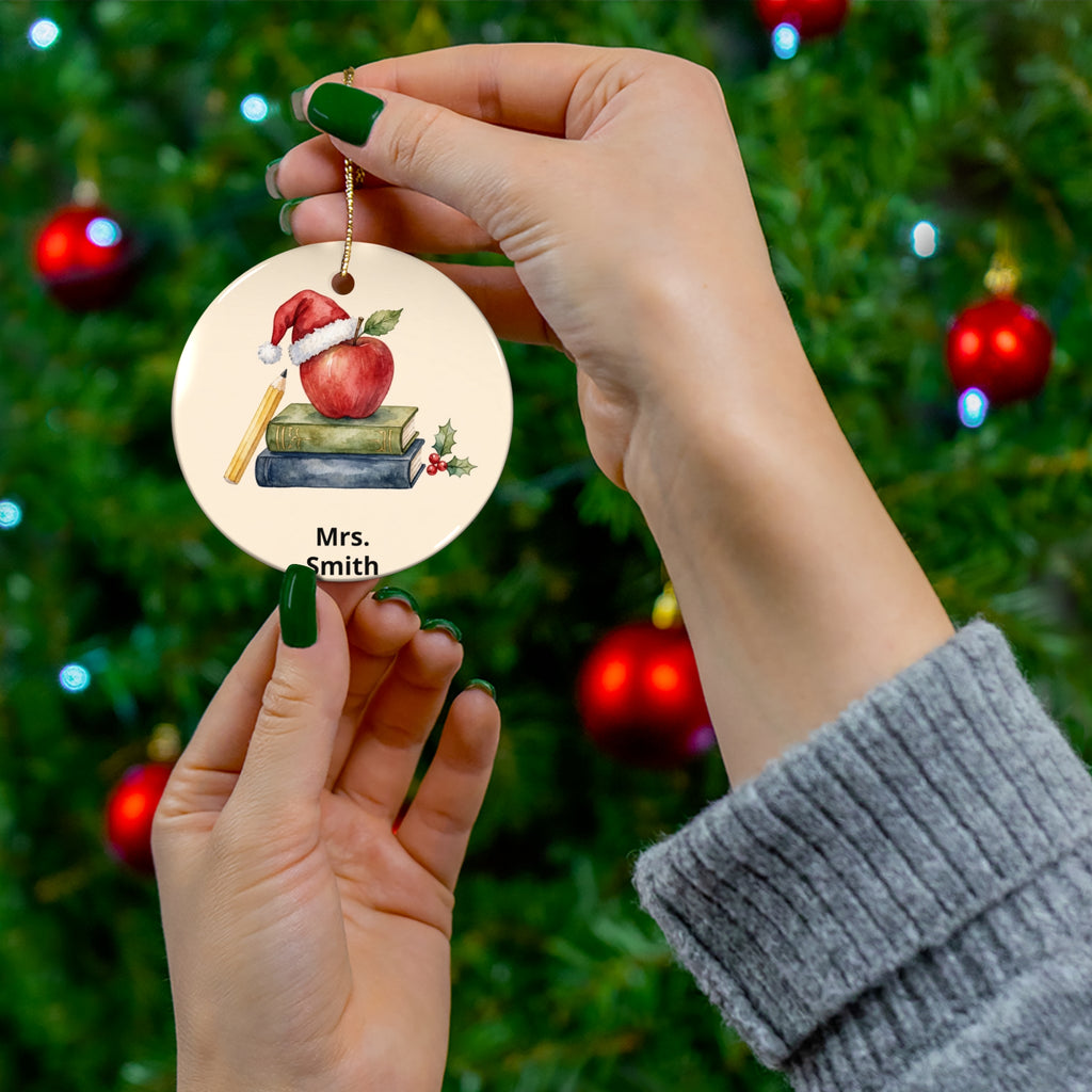 Personalised Teacher Christmas Ornament — Thank You Gift