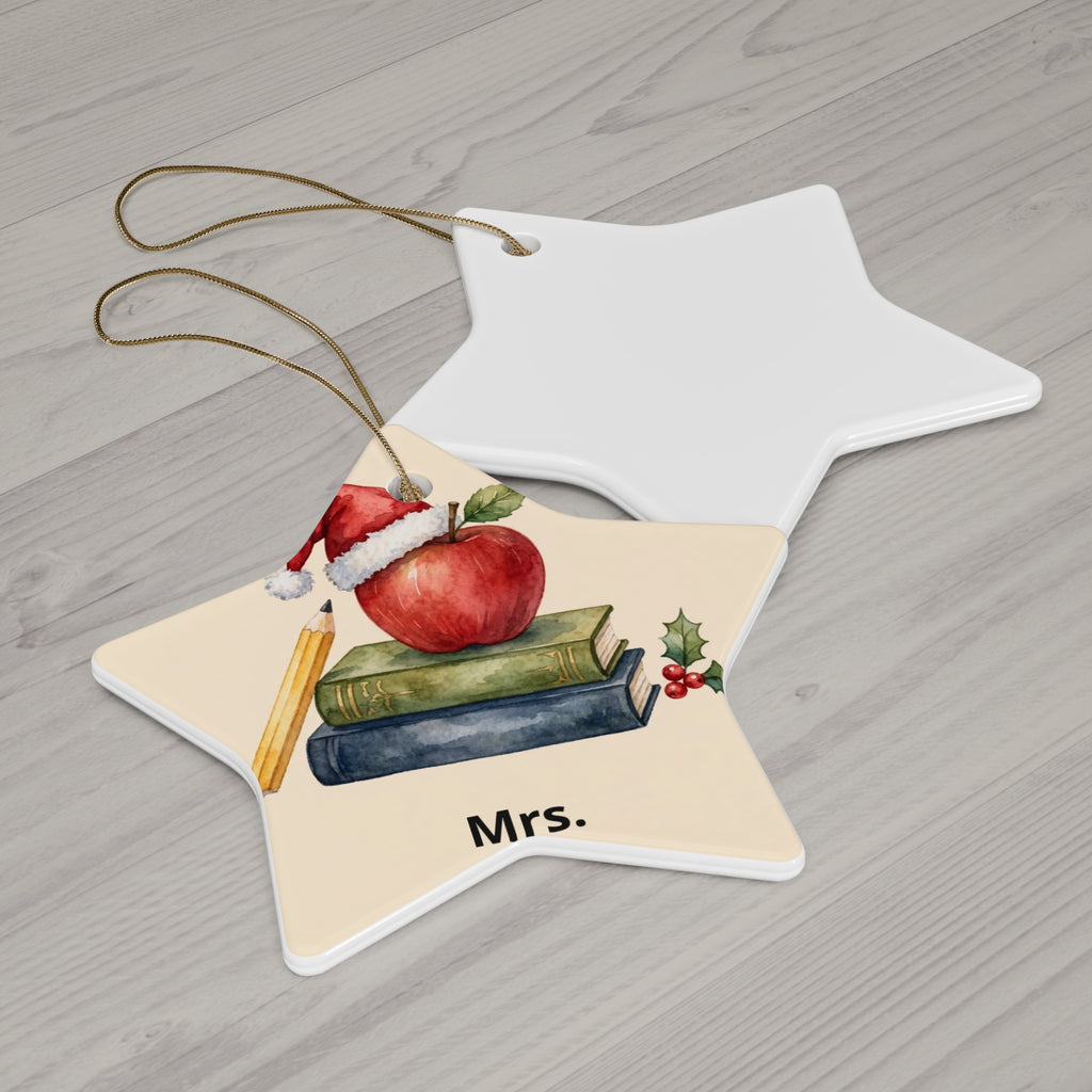 Personalised Teacher Christmas Ornament — Thank You Gift
