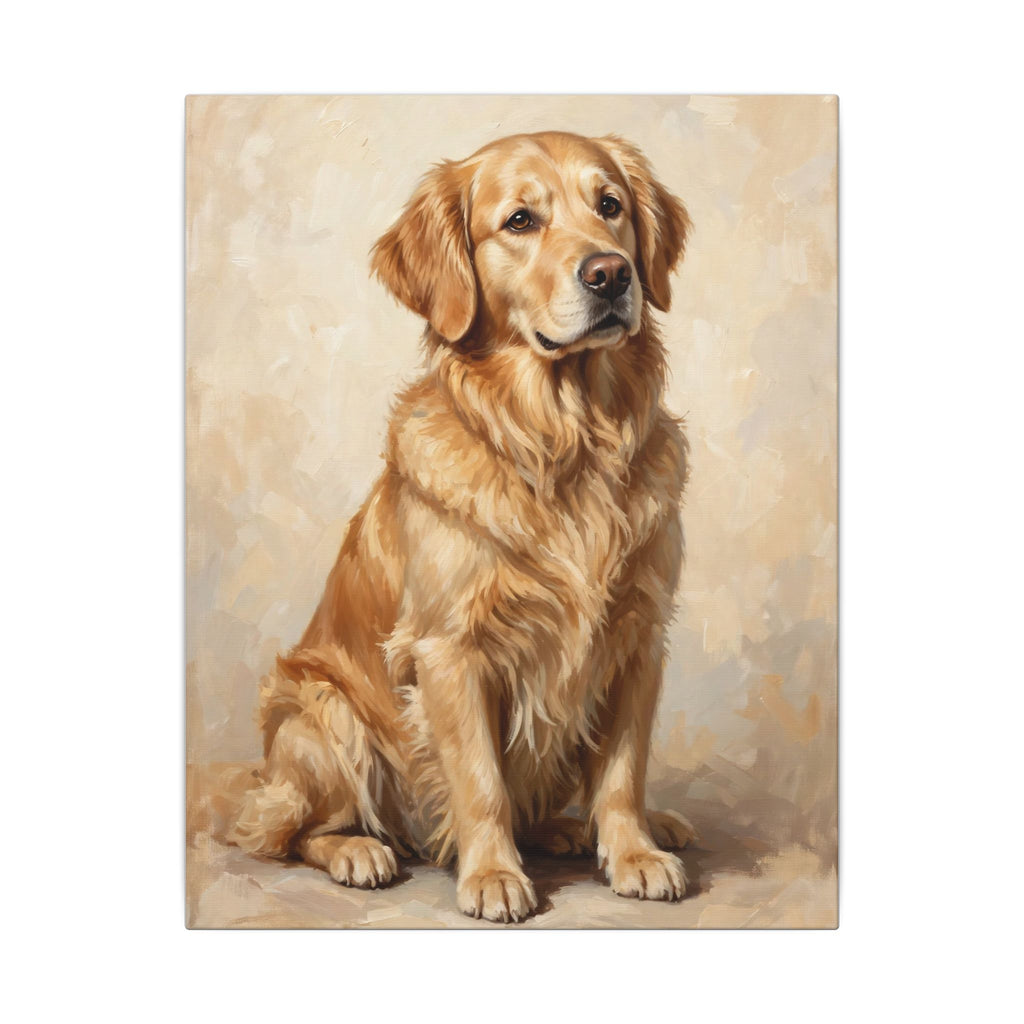 Custom Pet Portrait Canvas — Oil Painting Style