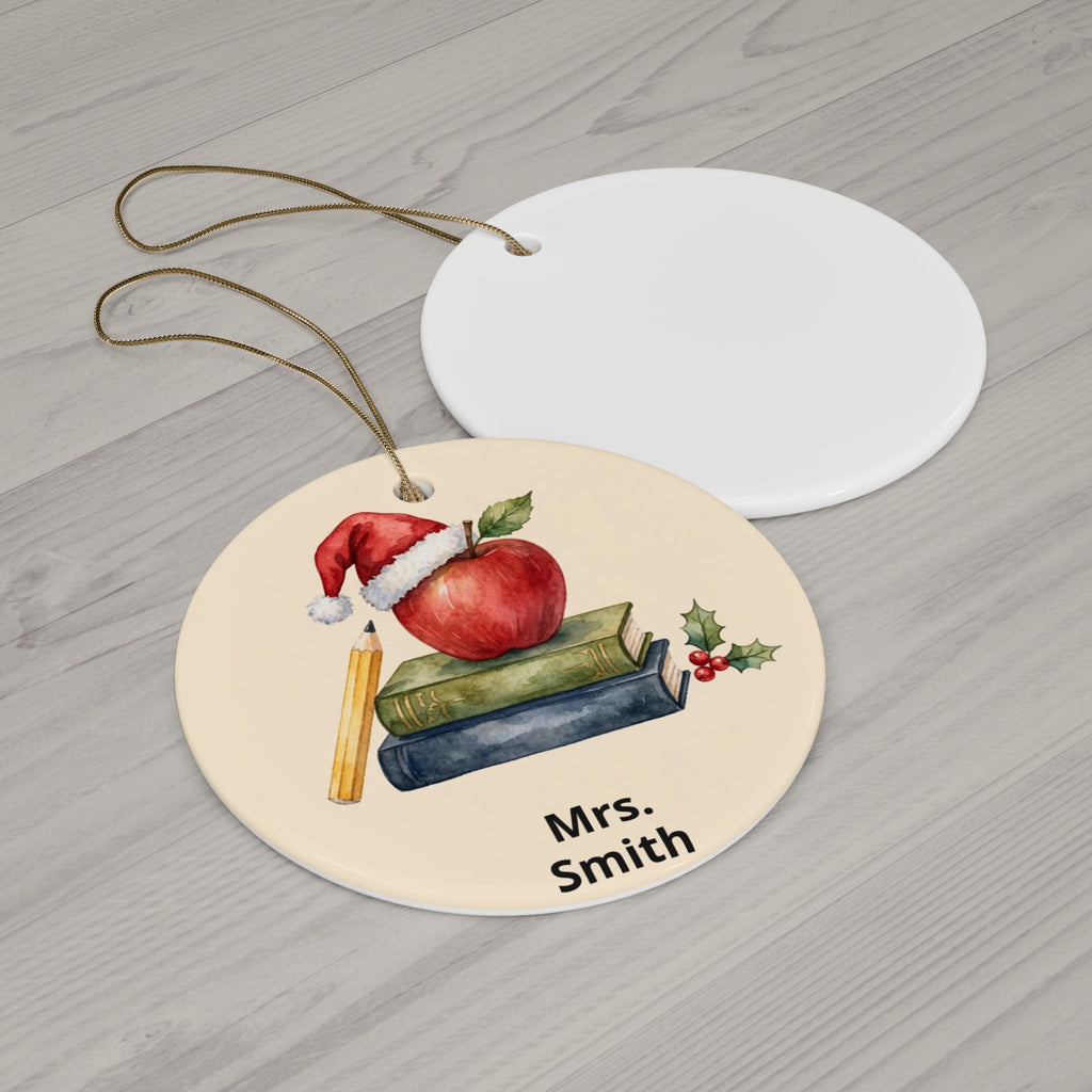 Personalised Teacher Christmas Ornament — Thank You Gift
