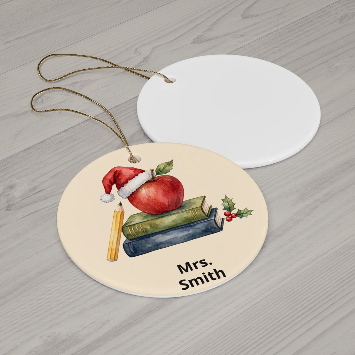 Personalised Teacher Christmas Ornament — Thank You Gift