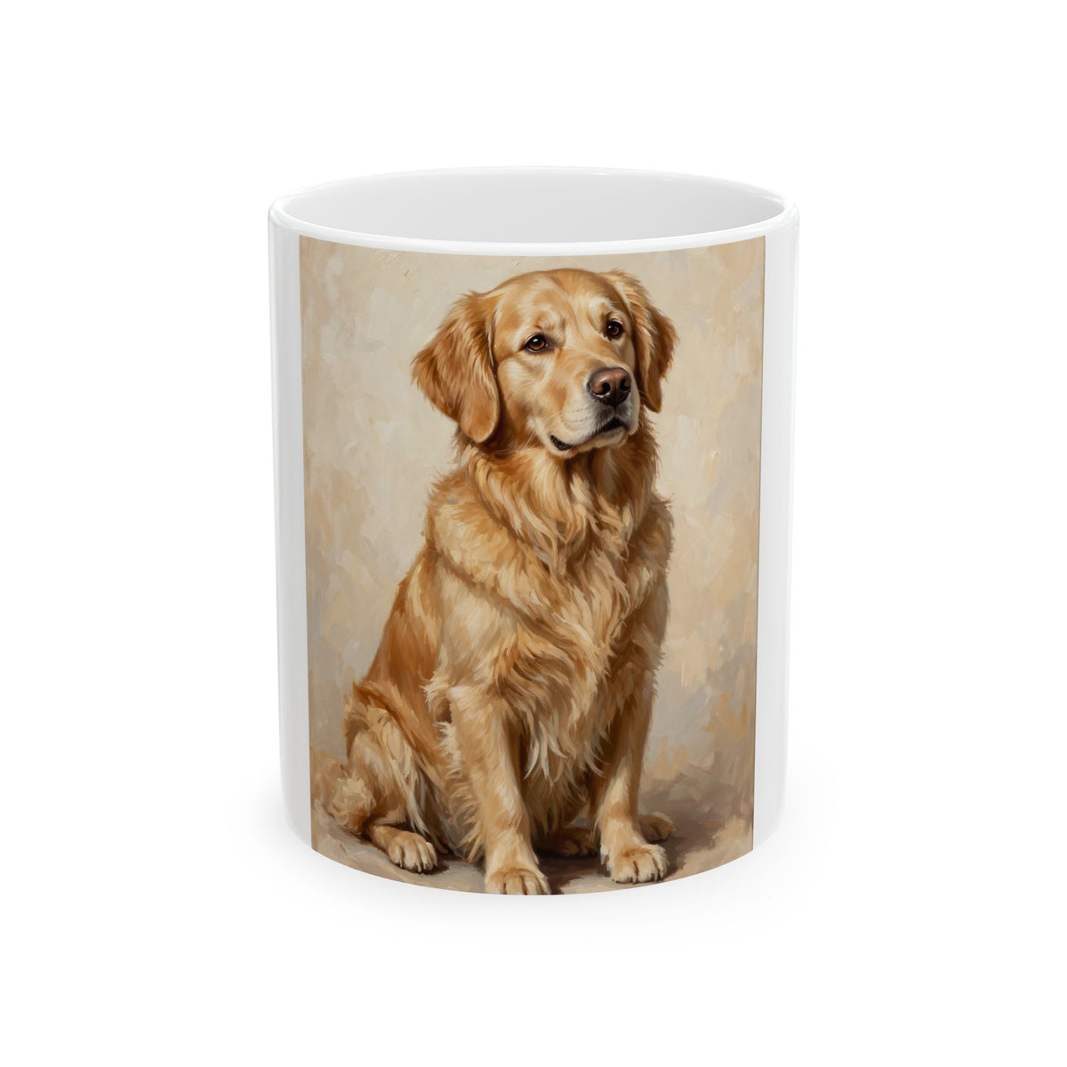 Custom Pet Portrait Mug — Oil Painting Style