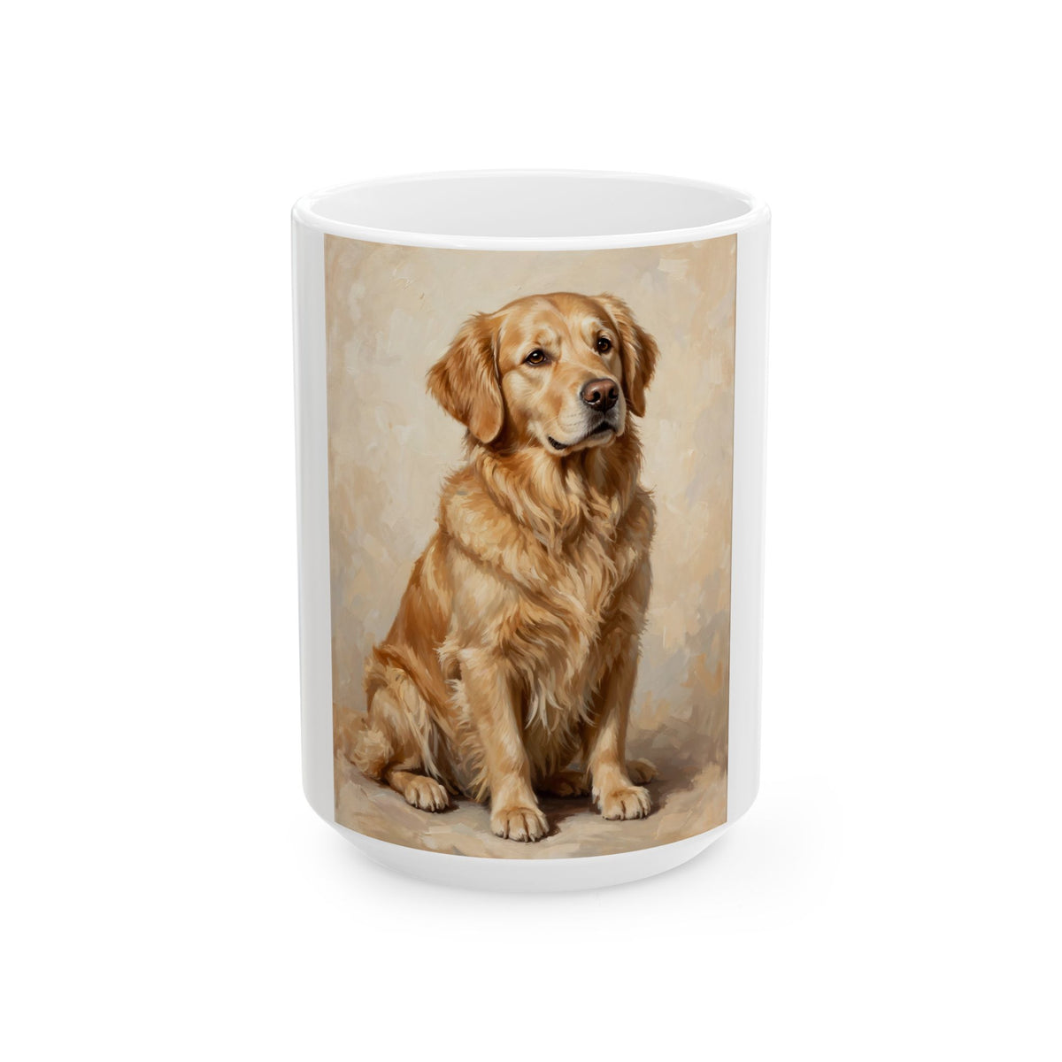 Custom Pet Portrait Mug — Oil Painting Style
