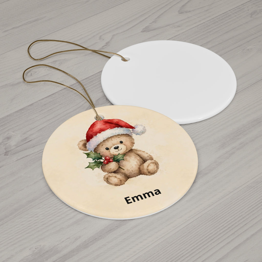 Personalised Baby's First Christmas Ornament — Teddy Bear